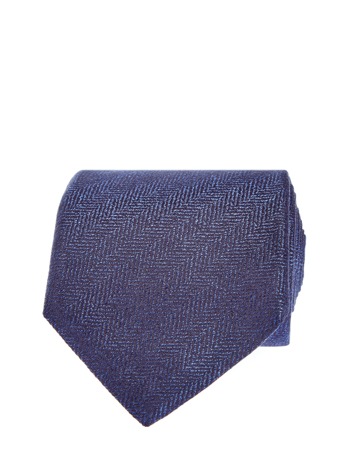 Шелковый галстук в синих тонах CANALI, цвет синий, размер 41;41.5;42;42.5;43;43.5;44